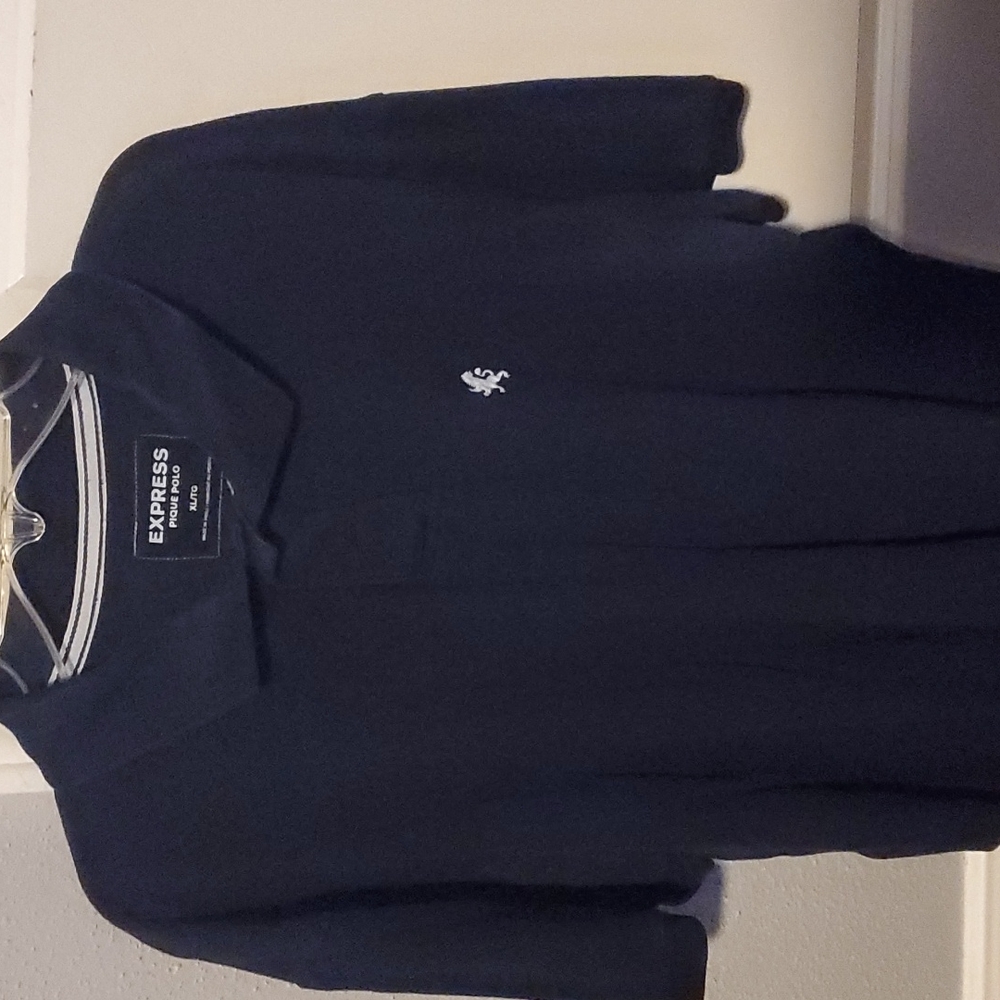 X-Large Blue Express Pique Polo